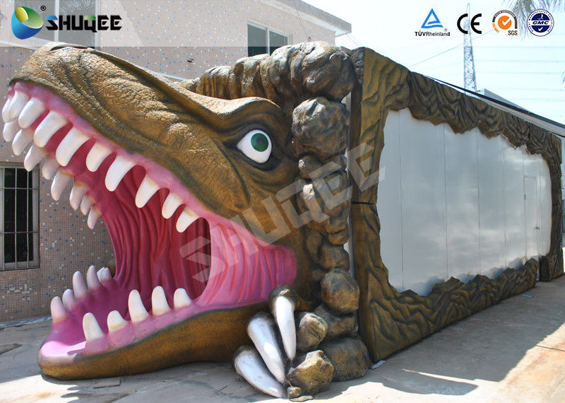China New - style Dinosaur Mobile 5D Cinema Cabin For Amusement Park factory