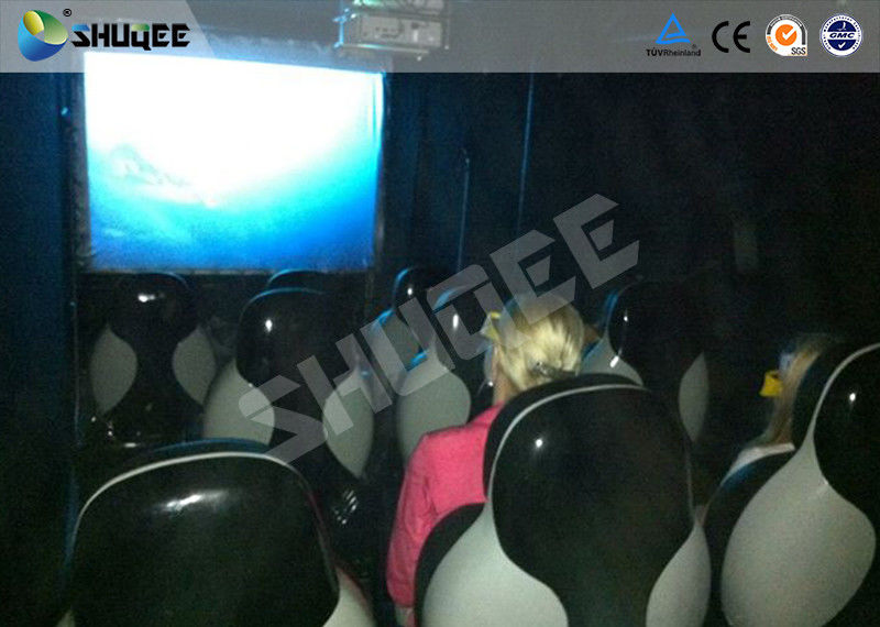 Black Motion Seat Cinema 5D Simulator System With Three Dimensional Movies 0