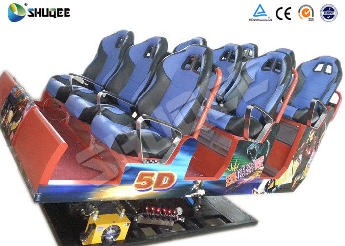 China Durable Interactive Pneumatic 6DOF Platform Motion Cinema Chair With Armrest factory
