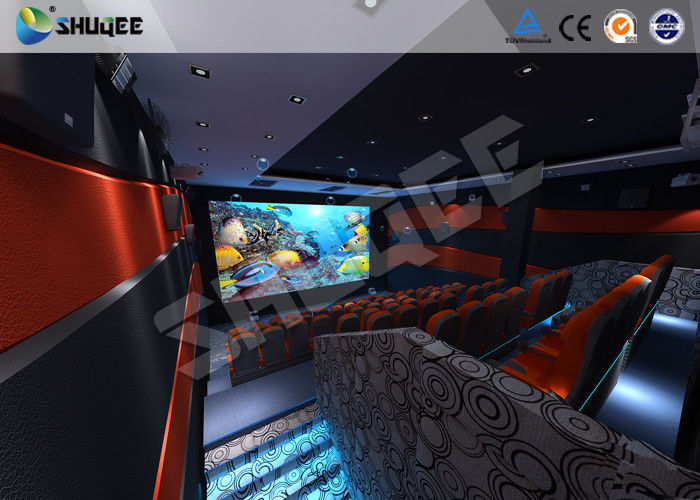 China 30 - 50 People Large 5D Digital Theater System With 4D Dynamic Motion Seats factory