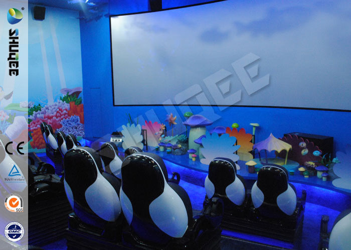 China Customized 5D Movie Theater Equipment With Bubble / Smog Special Effects factory