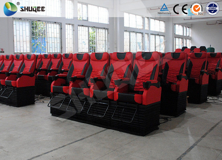 China Electronic System 4D Movie Theater Red 4DM Cinema Motion Chair For Children factory