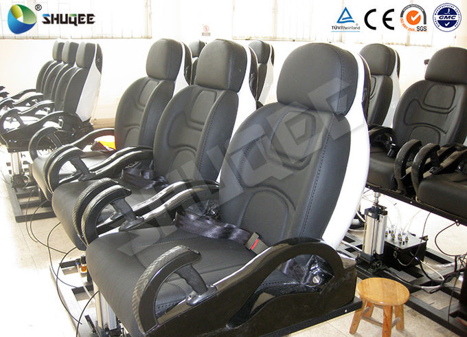 Black Luxury Seats 7d Simulator Cinema Motion Chair In Genuine Leather Material 0