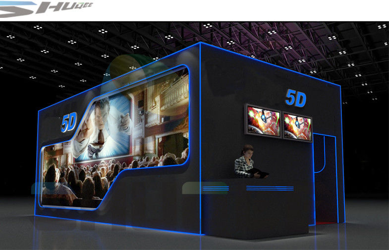 China Removable 5D Cinema Cabin Equipment With Motion Chair, Special Effect System factory