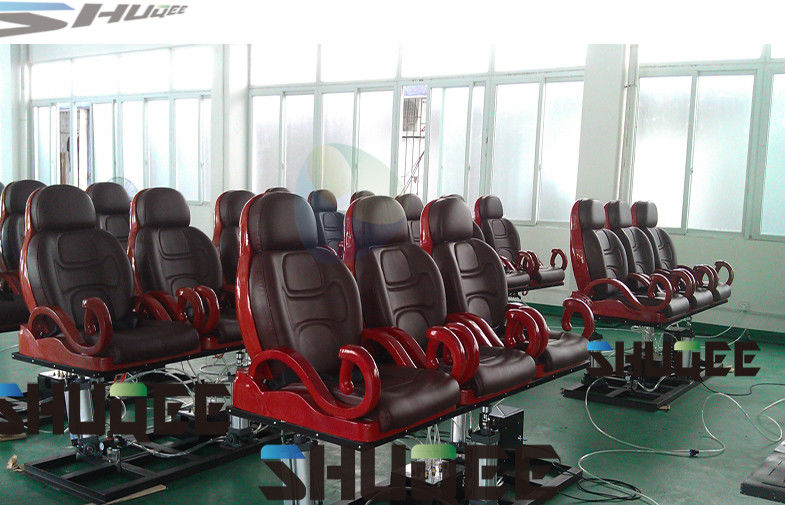 China 12 Seats Mobile 5D Cinema With Removable Room 50 Square Meters For Exhibition factory
