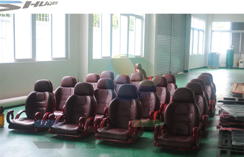 China Flat / Arc / Circular / Globular Screen 5D Cinema System With Motion Theater Chair factory