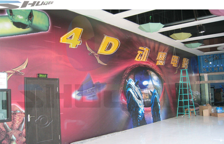China Customized Hydraulic System 4D Cinema Equipment, Motion Movie / Film Machine factory