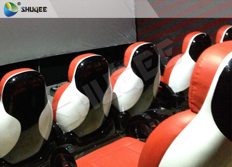Hydraulic Dynamic 5D Theater System Red Motion Chairs With Special Effect