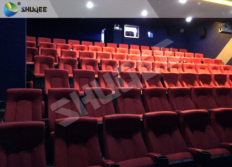1 Seat 2 Seats Simulation Rides Movie Theater System 4D With Arc / Flat Screen