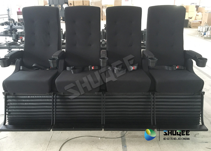 4 Seat Per Set 4D Cinema Electronic Hydraulic Pneumatic Motion Rides For Theme Park