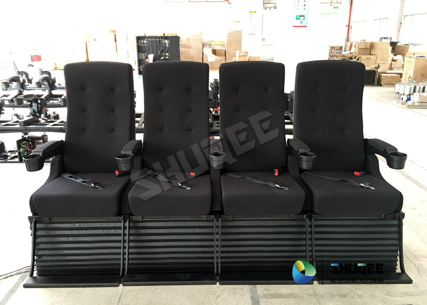 Different Color Choice Motion 4D Movie Theater Equipment With Fiber Glass Material