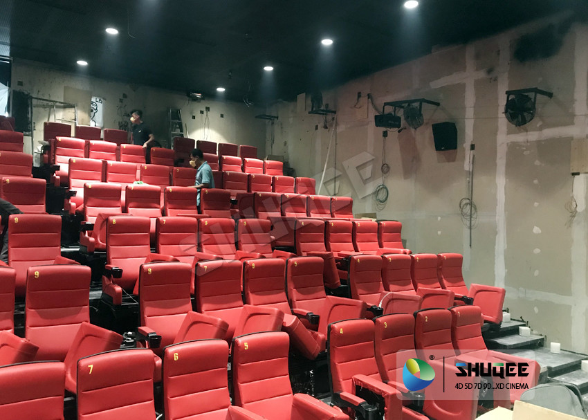 Safety 4D Movie Theater Equipment With Special Effect And Soft Sliver Screen