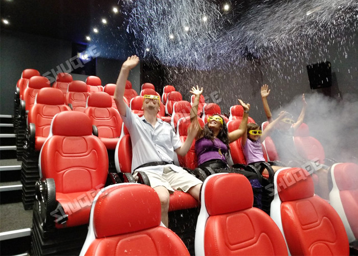 Customization 5D Cinema Seats  For 30 People 3 Seats Per Platform