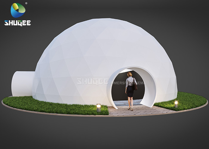 360 Mmersive Projection Dome Movie Theater With 16 Chairs Built On Playground
