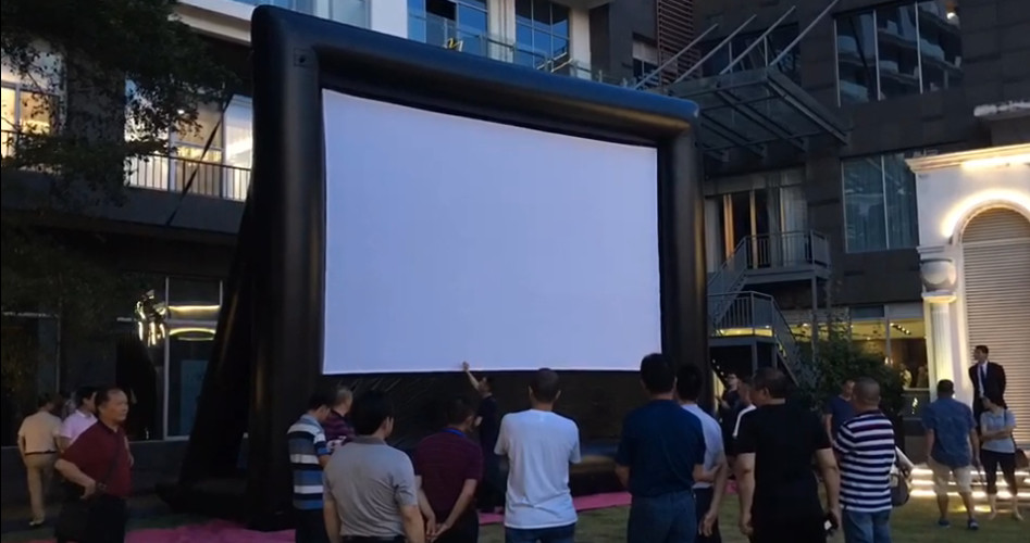 Outdoor Inflatable Movie Screen Removable Portable Air Projector Screen