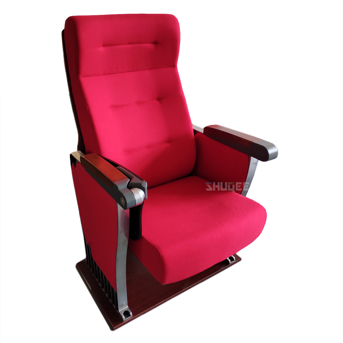 Foldable Audience Seating PU Molded Foam Anti Stained Auditorium Chairs With Writing Board