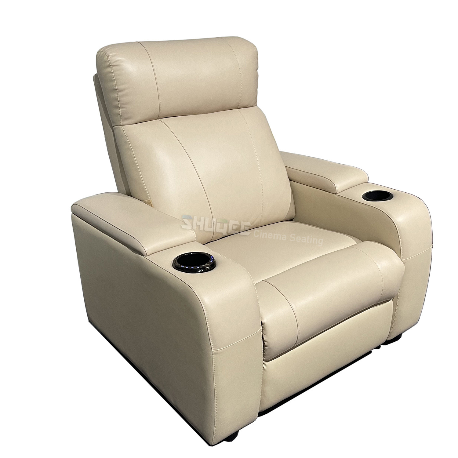 All Home Theater Equipment Supply VIP Leather Cinema Sofa With Cup Holder Available Colors