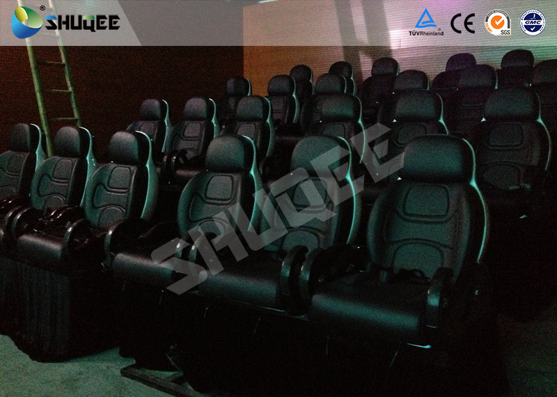 Black Pneumatic Motion Seat 5D Motion Cinema 5D Simulator Equipment TUV Approval