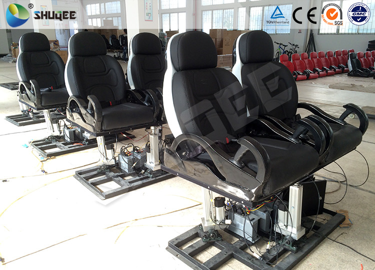 Two Seats Together 5D Simulator Motion Chair With Projectors / Screen System