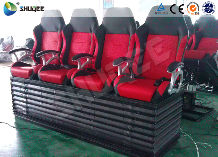 5D Digital Theater System PU Leather Seats Pneumatic / Hydraulic / Electronic
