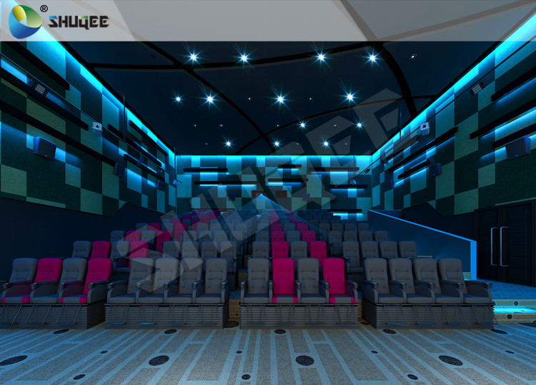 Realistic Impressive 4D Movie Theater With Stable Performing Motion Seats