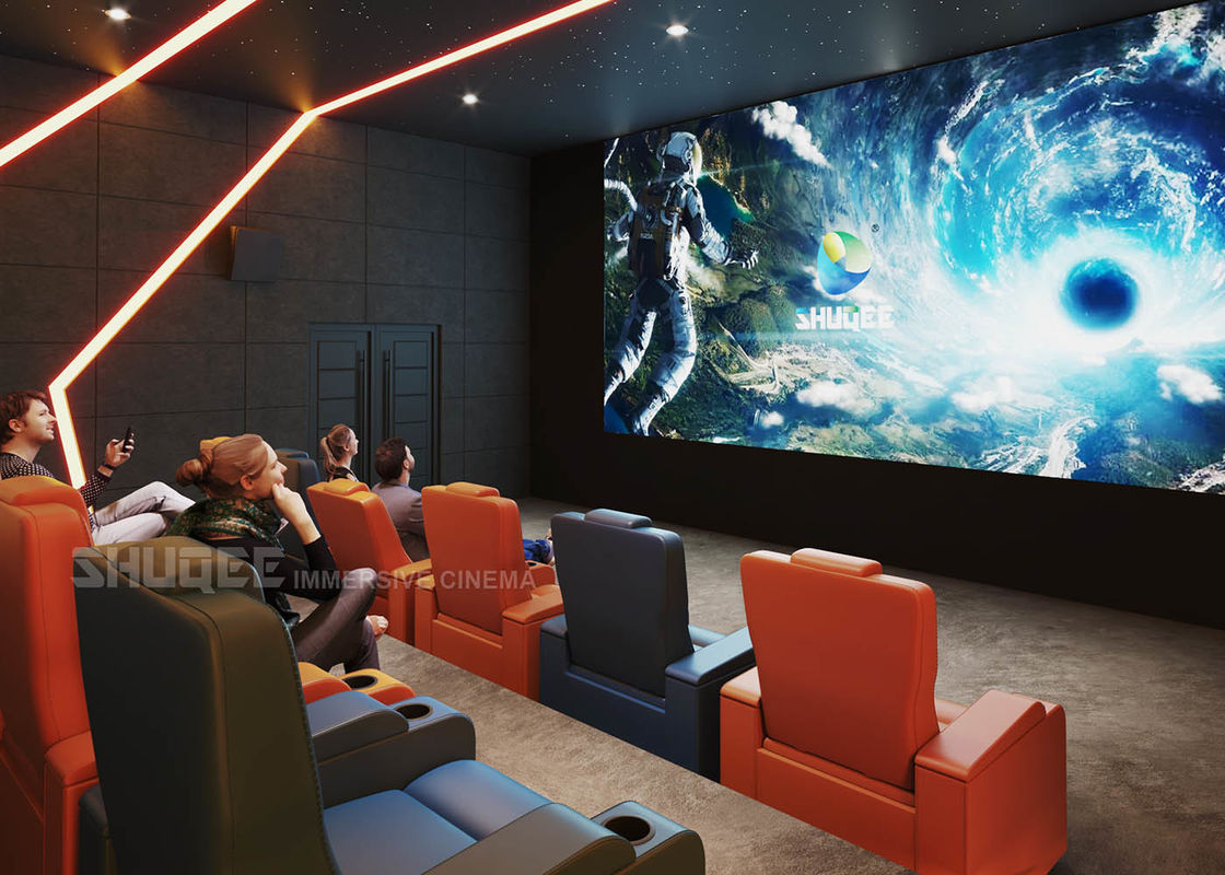 Customize Electric Recliner Leather Sofa Home Cinema System With Projector / Speaker 0