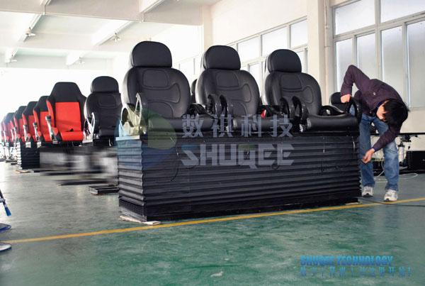 Pneumatic / Hydraulic Motion Theater Chair , Electronics Dynamic System 0