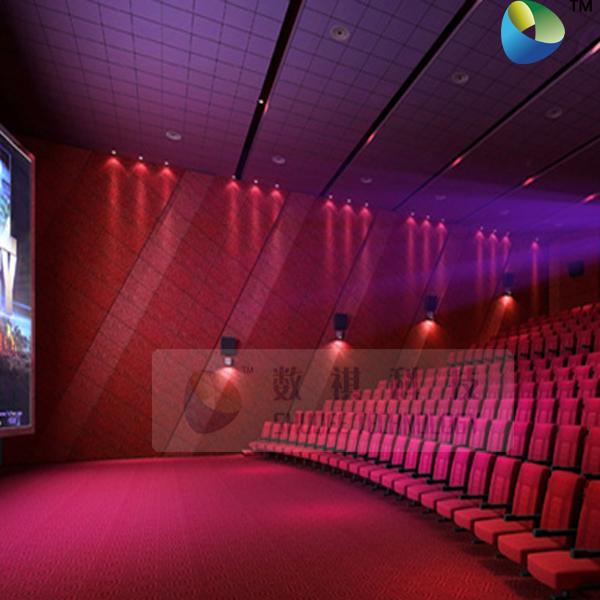 Luxury Design 3D Cinema System With Red Comfortable Seats And Newest Movies 0