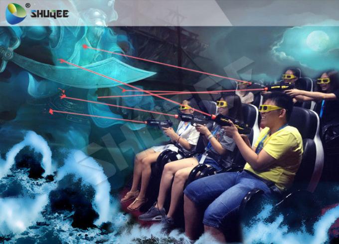 Excited 7D Movie Theater Simulator With Gun Shooting Game And Special Effects 0