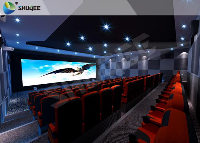International 50-120 People 3D Cinema With 120HZ Projector Silver Screen 0
