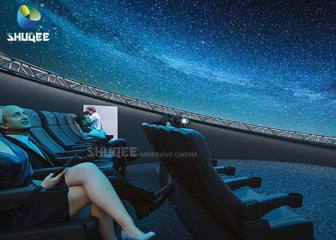 Dome Special Buildings 3D Movie Cinema Curved Screen Immersive Cinema With 4D Motion Seats 1