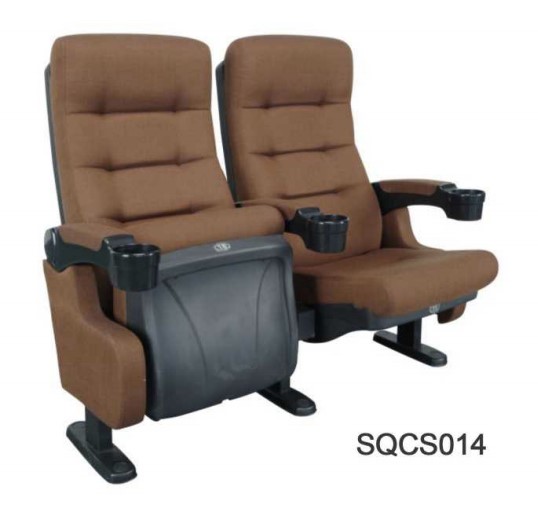Comfortable Brown Fabric Chairs For Cinemas Lecture Halls Auditorium 0