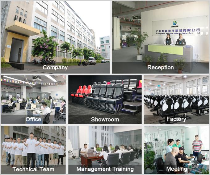 Modern 4D Cinema Motion Seats Leather Chair Pneumatic / Electronic Effects 15