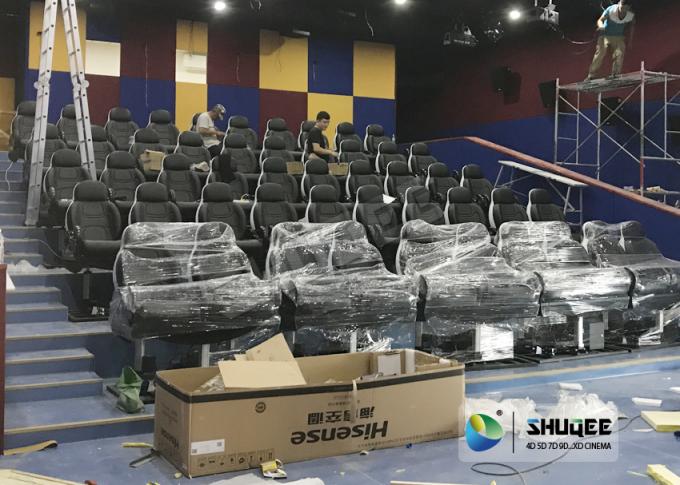 24 Seats 5D Theater System With Electric Motion 5D Chair Play Roller Coaster Film In Mall