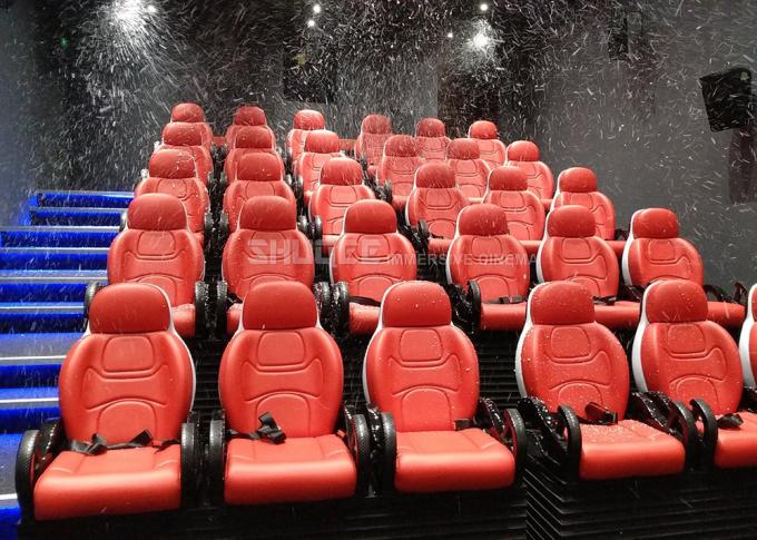 Modern 4D Cinema Motion Seats Leather Chair Pneumatic / Electronic Effects 13