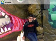 Vivid Green Dinosaur 5D Movie Theater Nine Seats With Luxury Chairs