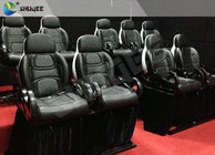Black 7D Movie Cinema For Shooting Game , Flat Screen 7D Movie Theater