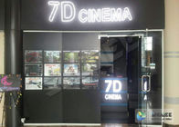 7 D Movie Theater 7D Cinema System Electronic 3DOF 9 Seats Luxury Chair