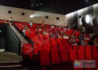 Electronic Dynamical 4D Cinema Equipment With 100 Seats in Red