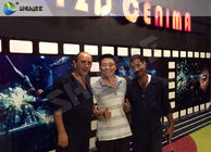 Shooting Gun Game 7 D Movie Theater Vibration 3 Seats Motion Cinema Chair