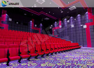 3D Movie Theater Seats Sound Vibration Red Movie Theater Chairs For Amusement