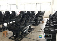 3DOF Fiberglass Black 5D Theater System Motion Chair Cabin For Park
