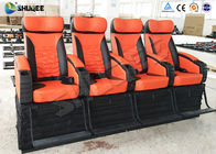 110V / 220V / 380V Voltage 4D Cinema System With Red Mobile Seats