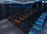 Electric Pneumatic System 3D 4D Movie Theater Special Effect Black Motion Chairs