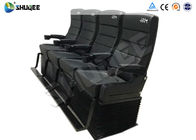 Safety 4D Movie Theater With Pure Hand - Wrapped PU Leather Motion Seats