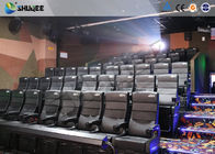 Amusement Park 4D Movie Theater With Electric System / 4D Cinema Chairs