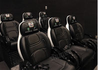 Professional 5D Cinema System With Large Screen , Black Leather Seats