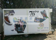 Fantastic Mobile 7D Movie Theater With Snow / Windy Effects And 3D Glasses
