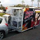 Amazing Experience 7D Interactive Motion Theater For Iron Box With Poster Outdoor Removable In Amusement Places