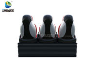 Luxury Red 3 Seats 4D Motion Theater Seating With One 3DOF Platform